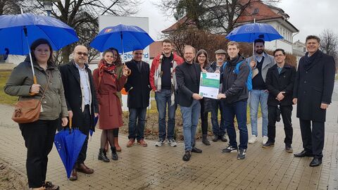 Foto einer Besuchergruppe