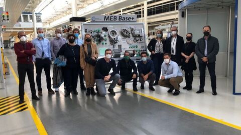 Personengruppe in Volkswagenwerk